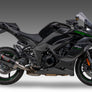 NINJA 1000SX 20-24 / NINJA 1100SX 2025 ALPHA Stainless Slip-On Exhaust, w/ Carbon Fiber Muffler