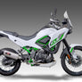 KLE500 2026 R-77 Stainless Slip-On Exhaust, w/ Stainless Muffler
