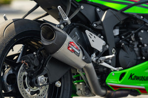 ZX-6R 2019-25 AT2 Stainless 3/4 Exhaust, w/ Stainless Muffler