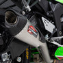 ZX-6R 2019-26 AT2 Stainless 3/4 Exhaust, w/ Stainless Muffler
