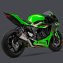 ZX-6R 2019-26 AT2 Stainless 3/4 Exhaust, w/ Stainless Muffler