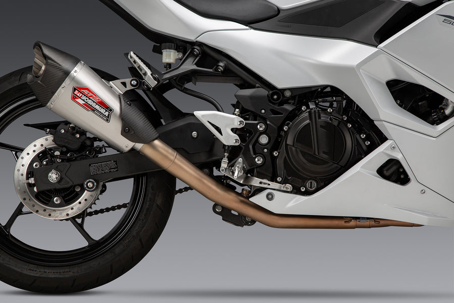 NINJA 500 / Z500 / NINJA 400 2024 Race AT2 Stainless Full Exhaust, w/ Stainless Muffler