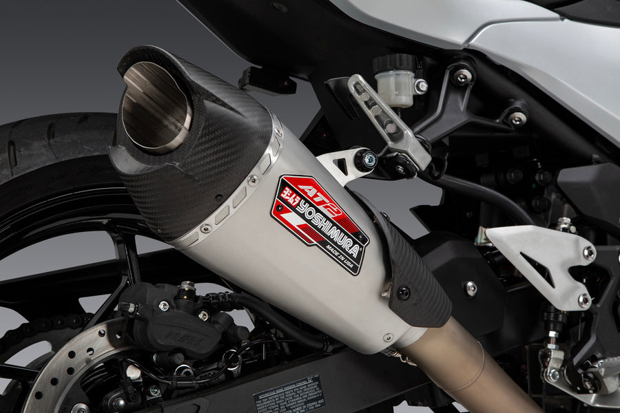 NINJA 500 / Z500 / NINJA 400 2024 Race AT2 Stainless Full Exhaust, w/ Stainless Muffler