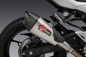 NINJA 500 2024 / NINJA 400 18-23 AT2 Stainless Slip-On Exhaust, w/ Stainless Muffler