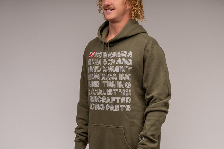 Intro Pull Over Hoodie Army Green