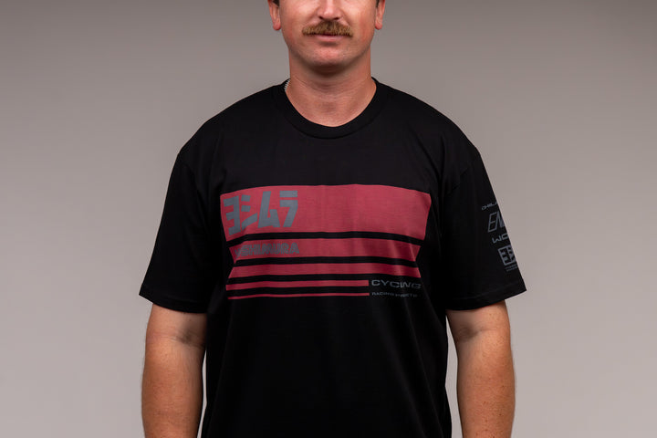 Racing Stripe Tee Black