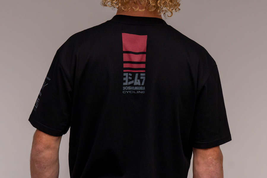 Racing Stripe Tee Black