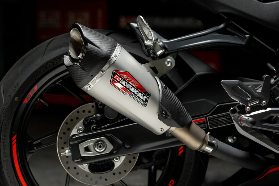 450SS 23-24 / 450NK 2024 AT2 Stainless Slip-On Exhaust, w/ Stainless Muffler