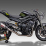 Street Triple 765 23-26 RACE AT2 Titanium Full Exhaust, w/ Titanium Muffler