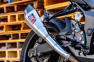 GSR750 2011-16 / GSX-S750 17-22 R-11 Stainless Slip-On Exhaust, w/ Stainless Muffler
