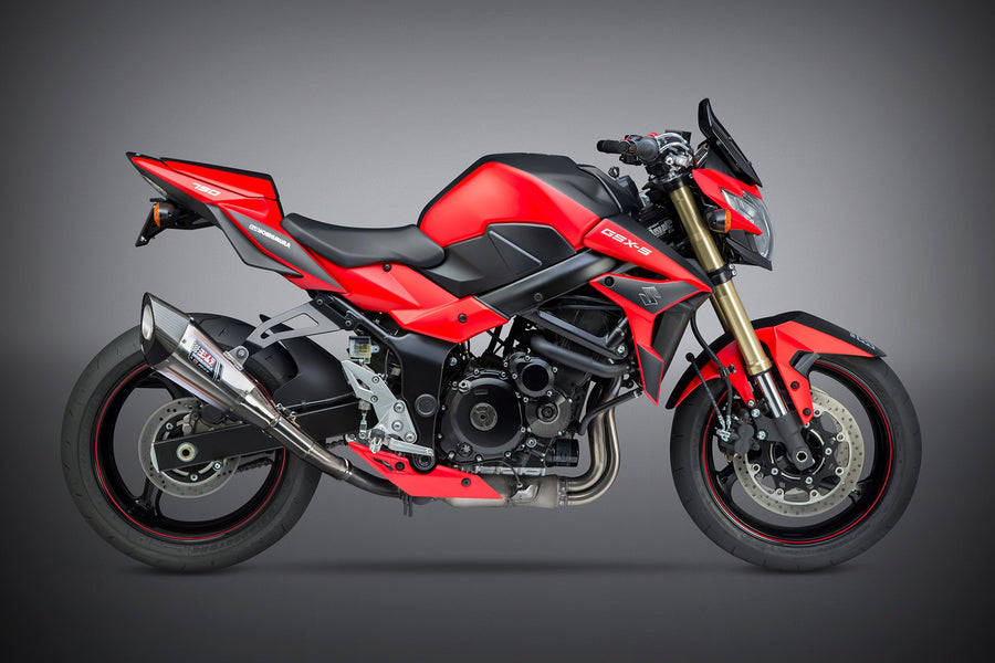 GSR750 2011-16 / GSX-S750 17-22 R-11 Stainless Slip-On Exhaust, w/ Titanium Muffler