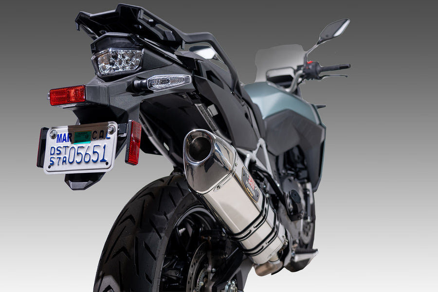 V-STROM 800 23-25 R-77J Stainless Slip-On Exhaust, w/ Stainless Muffler