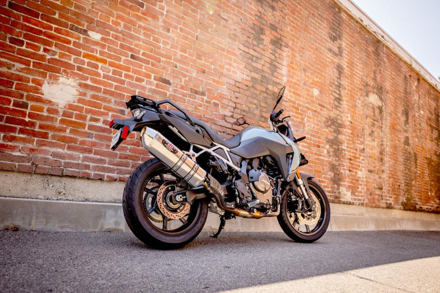 V-STROM 800 23-25 R-77J Stainless Slip-On Exhaust, w/ Stainless Muffler