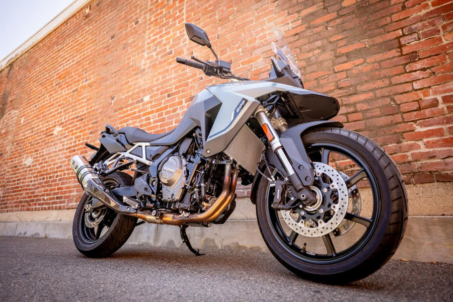 V-STROM 800 23-25 R-77J Stainless Slip-On Exhaust, w/ Stainless Muffler