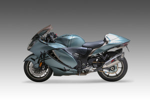 HAYABUSA 2021-25 Race R-11SQ-R Dual Stainless Slip-On Exhaust, w/ Stainless Mufflers