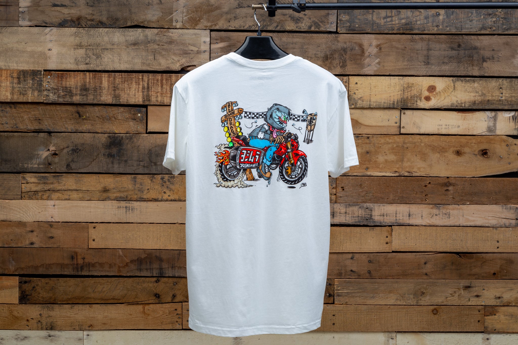 Yoshimura Small Bore T-Shirt in White (Size S-XXL