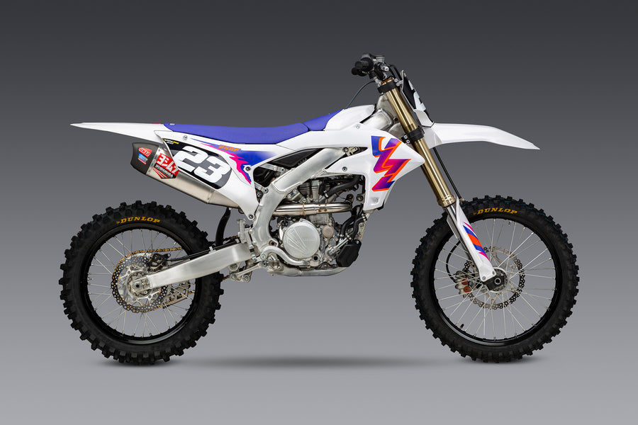 YZ250F 2024 RS-12 Stainless Full Exhaust, w/ Aluminum Muffler