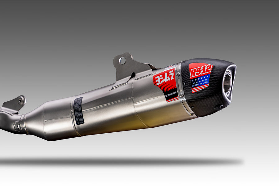 Yoshimura KX250F/X 2025-26 RS-12 Stainless Full Exhaust, w/ Stainless ...
