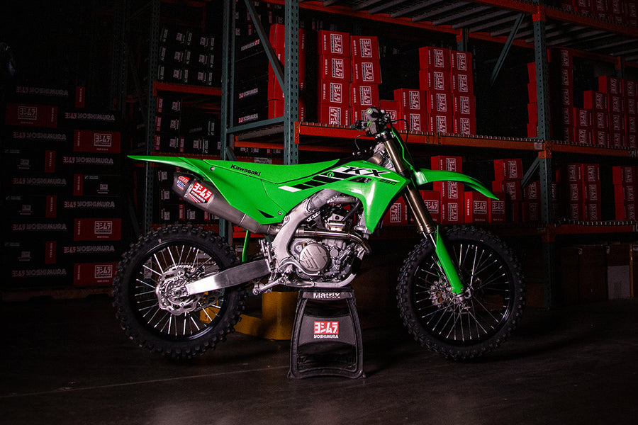KX250/X 2025 RS-12 Stainless Full Exhaust, w/ Stainless Muffler