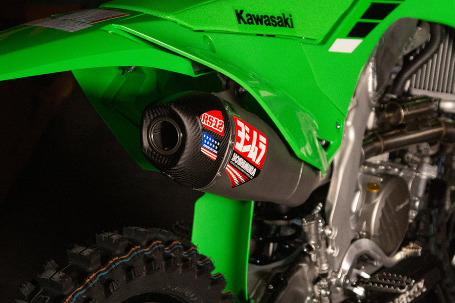 KX250/X 2025 RS-12 Stainless Full Exhaust, w/ Stainless Muffler