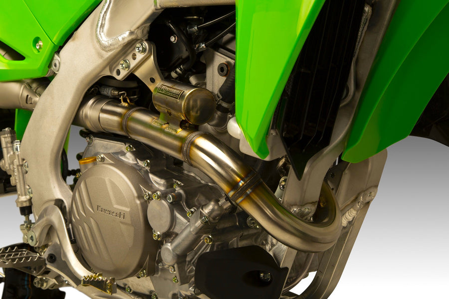 KX250/X 2025 RS-12 Stainless Full Exhaust, w/ Stainless Muffler