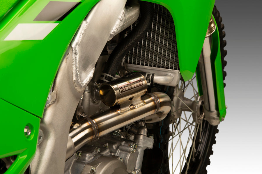 KX250/X 2025 RS-12 Stainless Full Exhaust, w/ Stainless Muffler