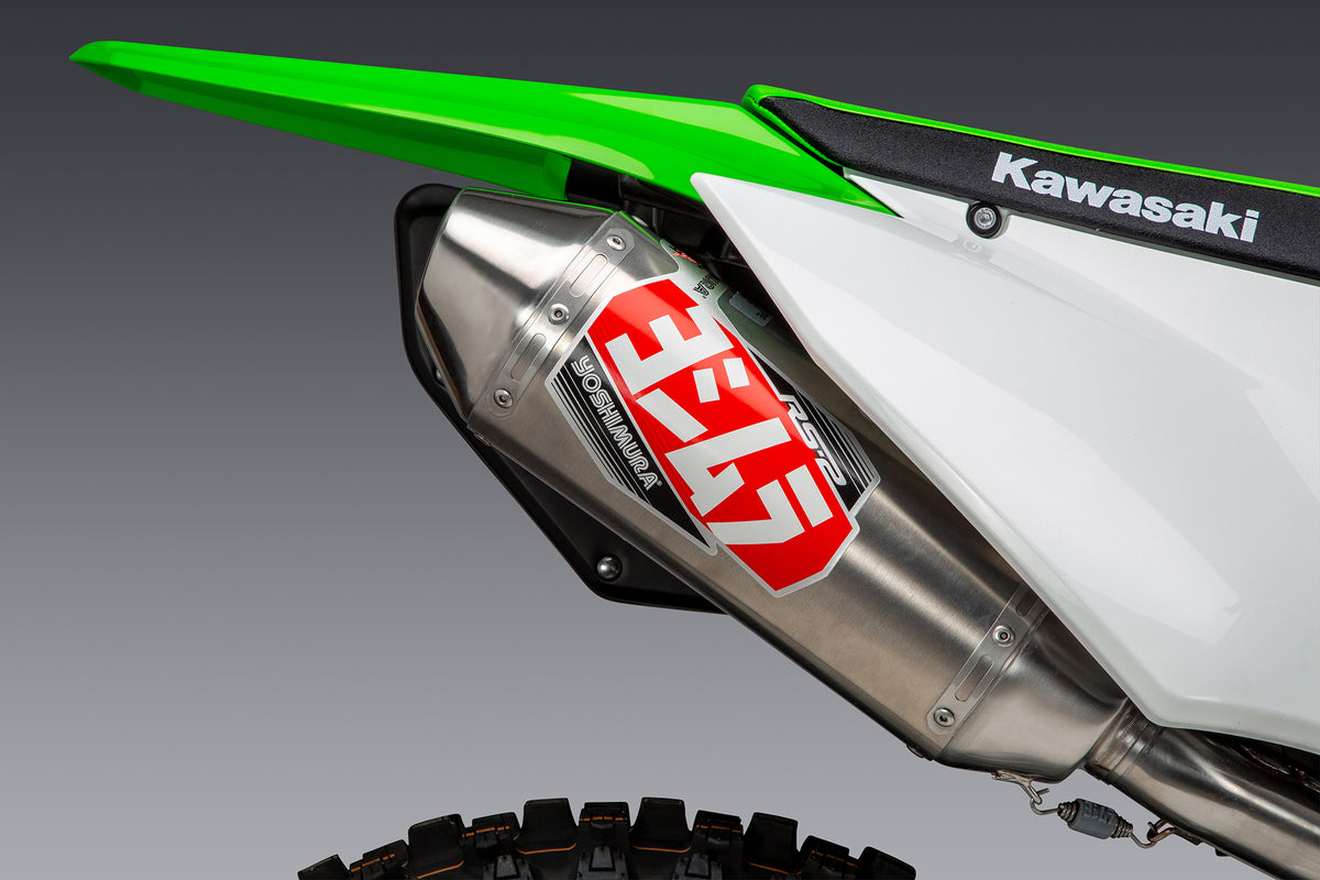 Yoshimura KLX300R 2124 RS2 Stainless SlipOn Exhaust, w/ Aluminum