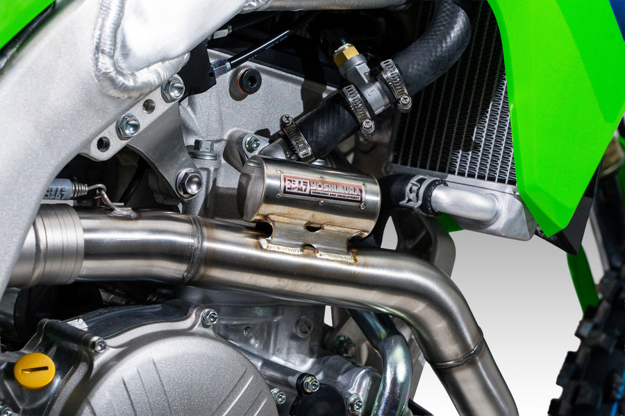 KX450/X 24-26 RS-12 Stainless Full Exhaust, w/ Stainless Muffler