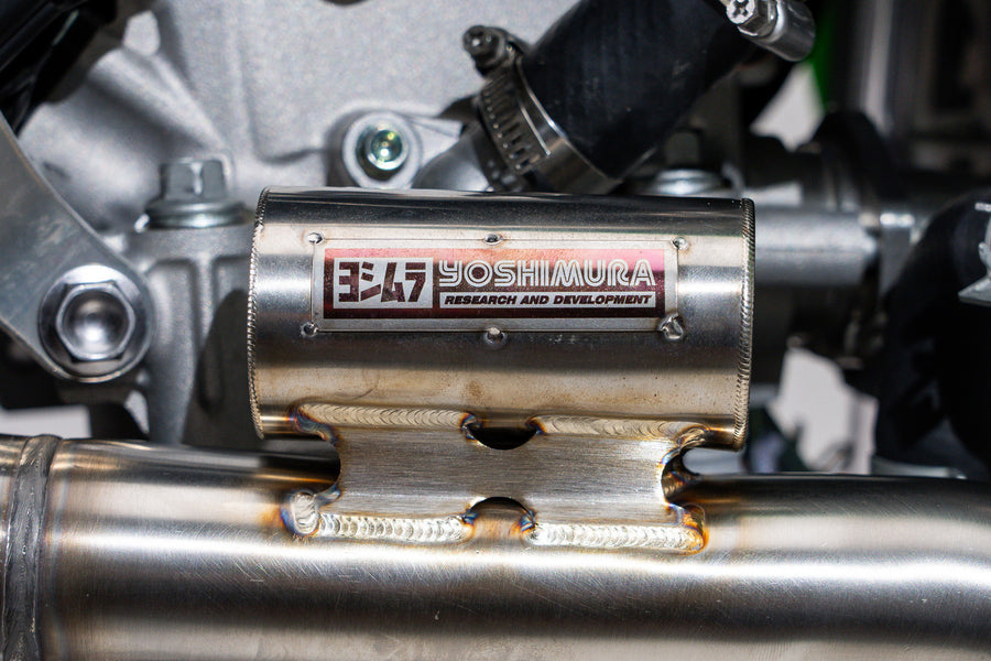KX450/X 24-26 RS-12 Stainless Full Exhaust, w/ Stainless Muffler