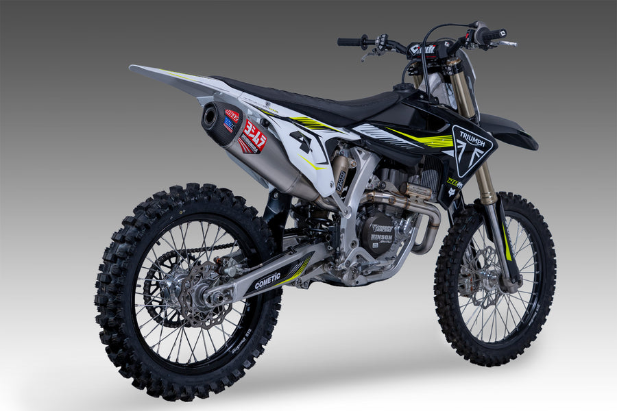 TF450 2025 RS-12 Stainless Full Exhaust, w/ Aluminum Muffler
