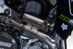 TF450 2025 RS-12 Stainless Full Exhaust, w/ Aluminum Muffler