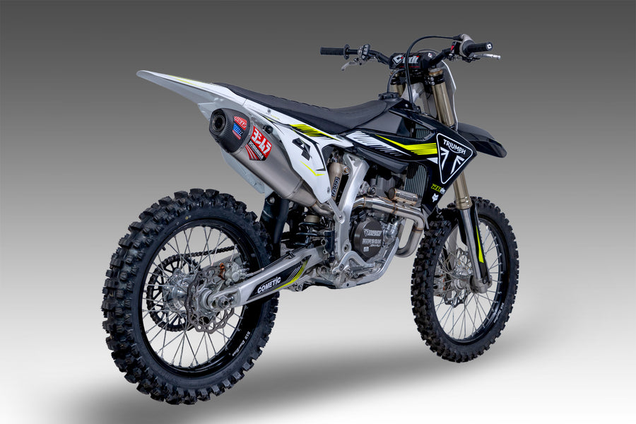 TF450 2025-26 RS-12 Stainless Full Exhaust, w/ Aluminum Muffler