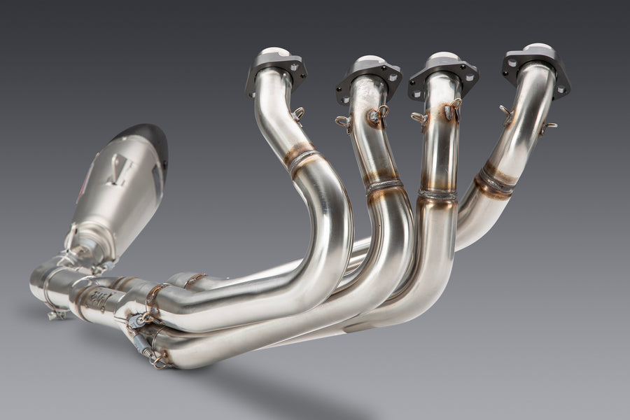 GSX-R1000 05+ / ZX10 07+ Oval Lightning Sprint Alpha T Stainless Exhaust, w/ Stainless Muffler