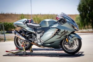 HAYABUSA 2021-25 Race R-11SQ-R Dual Stainless Slip-On Exhaust, w/ Titanium Mufflers