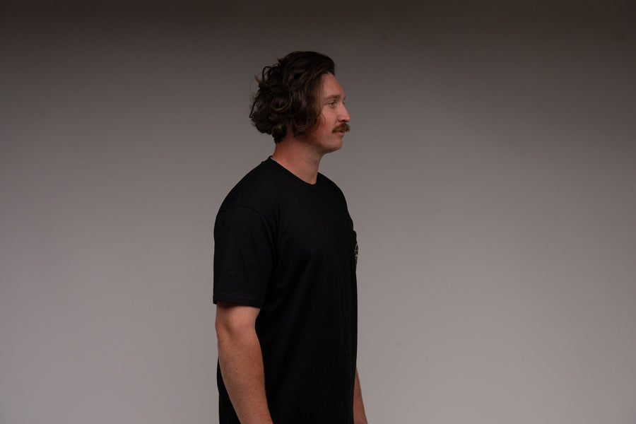 Pop Pocket Tee Black