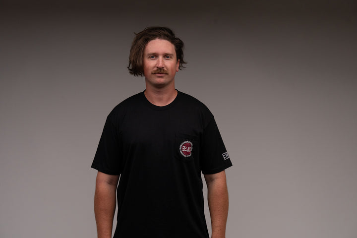 Racing Parts Pocket Tee Black