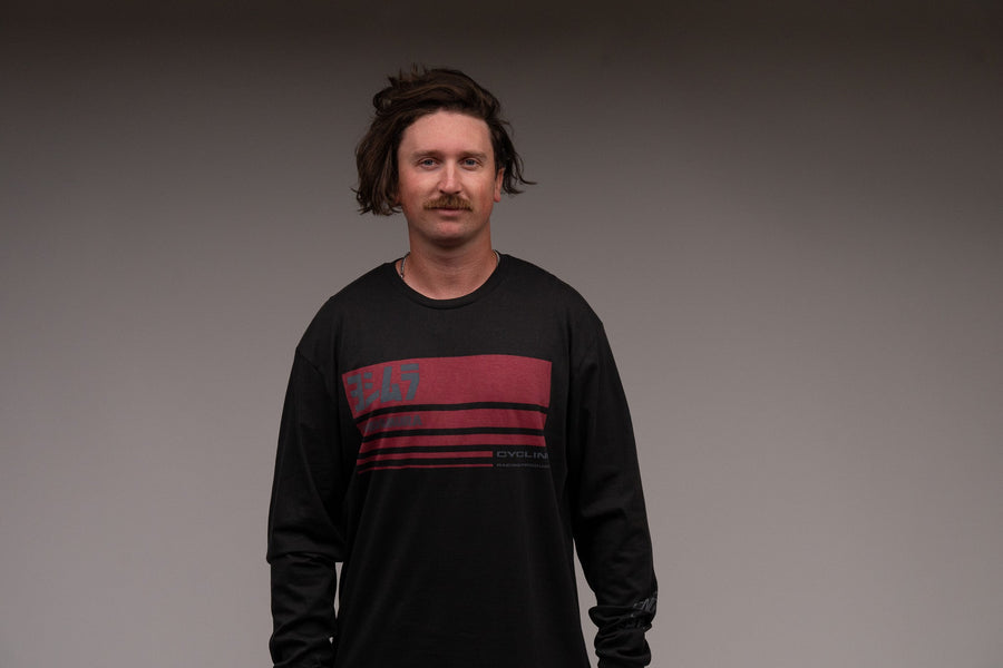 Racing Stripe Long Sleeve Tee Coal