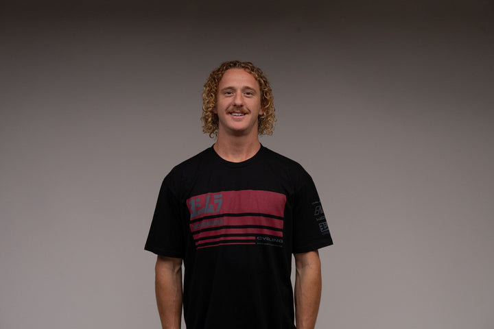 Racing Stripe Tee Black