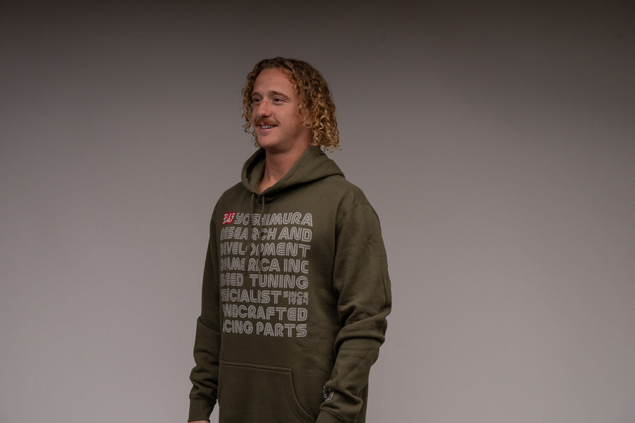 Intro Pull Over Hoodie Army Green