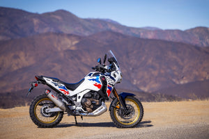 Africa Twin 20-25 RS-12 Stainless Slip-On Exhaust, w/ Stainless Muffler