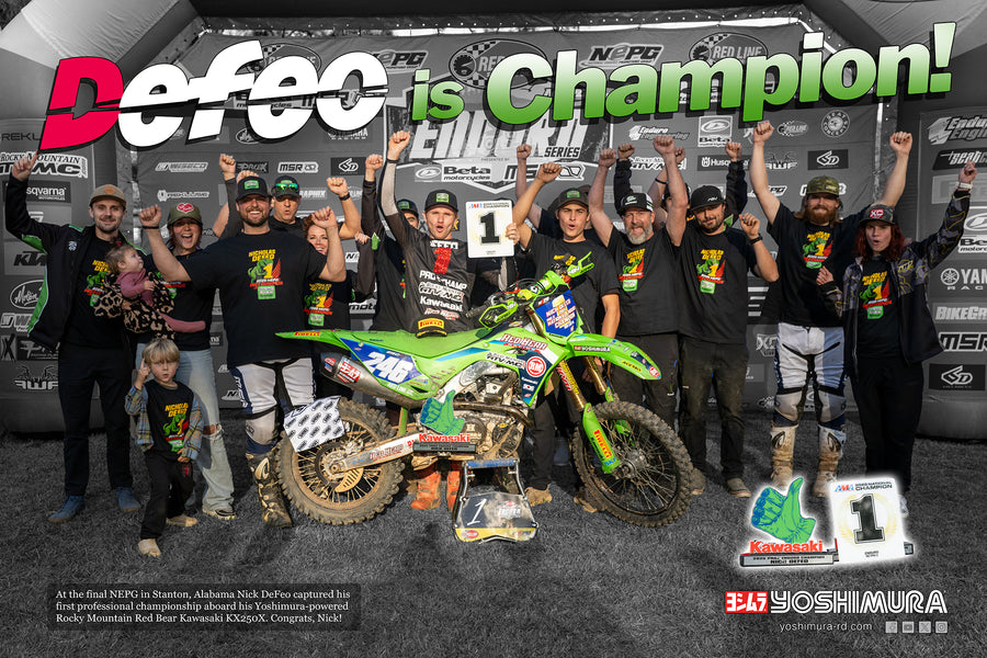 KX250/X 2025 RS-12 Stainless Full Exhaust, w/ Stainless Muffler