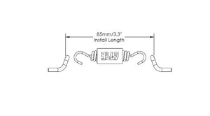 Exhaust Spring W/Insulator, 3'' Length (sold each)