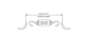 Exhaust Spring W/Insulator, 2.3'' Length (sold each)