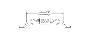 Exhaust Spring W/Insulator, 1.8'' Length (sold each)