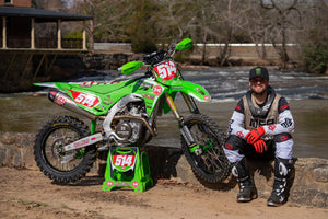KX450/X 24-25 RS-12 Stainless Full Exhaust, w/ Stainless Muffler