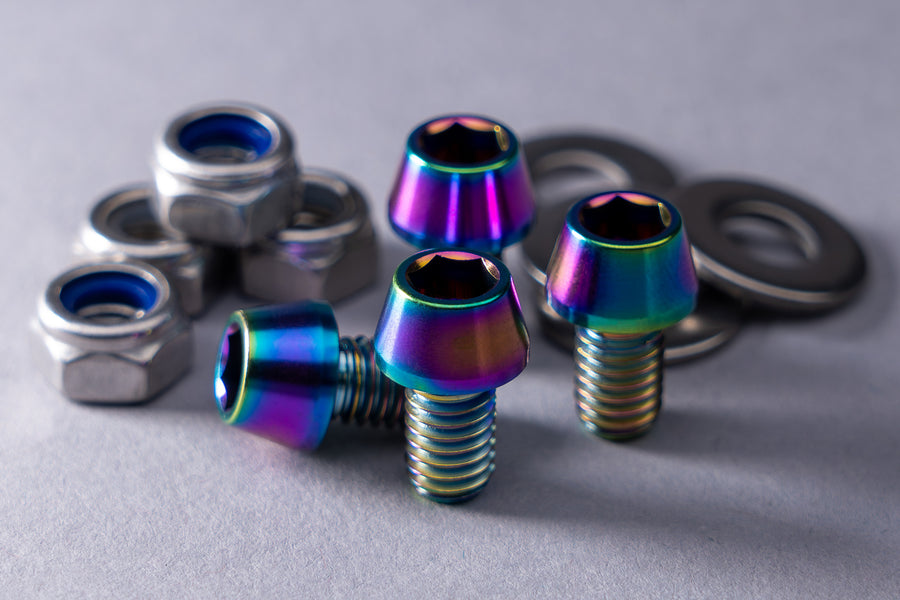 Yoshimura Titanium License Plate Frame Bolts