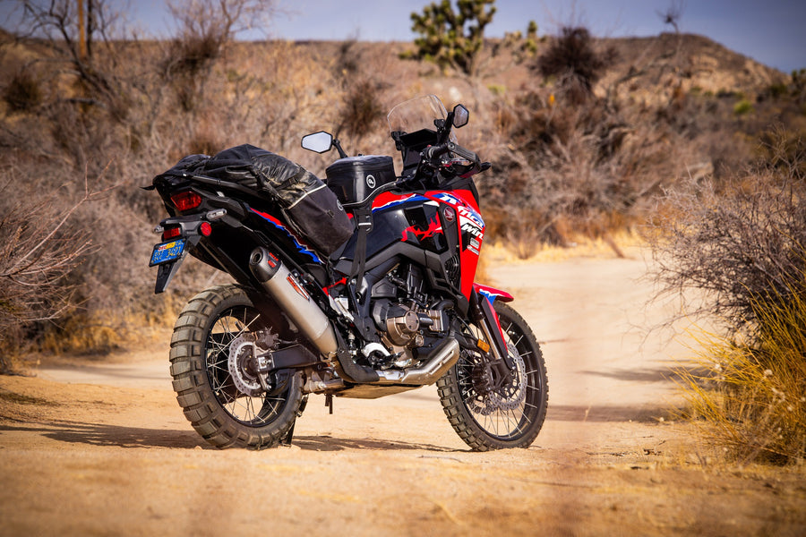 Yoshimura Africa Twin 20 24 RS 12 Slip On Exhaust with Stainless Muffler Yoshimura R D of America Inc