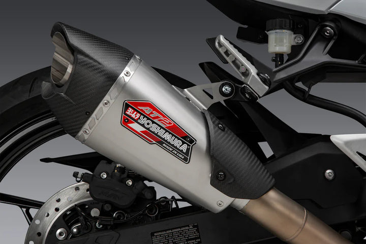 Yoshimura Replacement Muffler Name Badge Stainless AT2 (Alpha