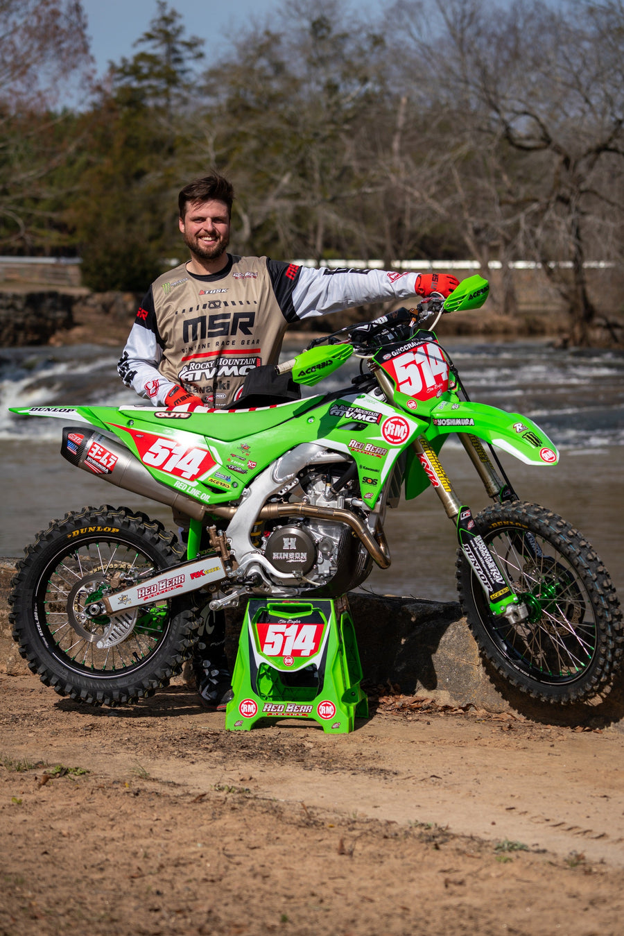 KX450/X 24-25 RS-12 Stainless Full Exhaust, w/ Stainless Muffler