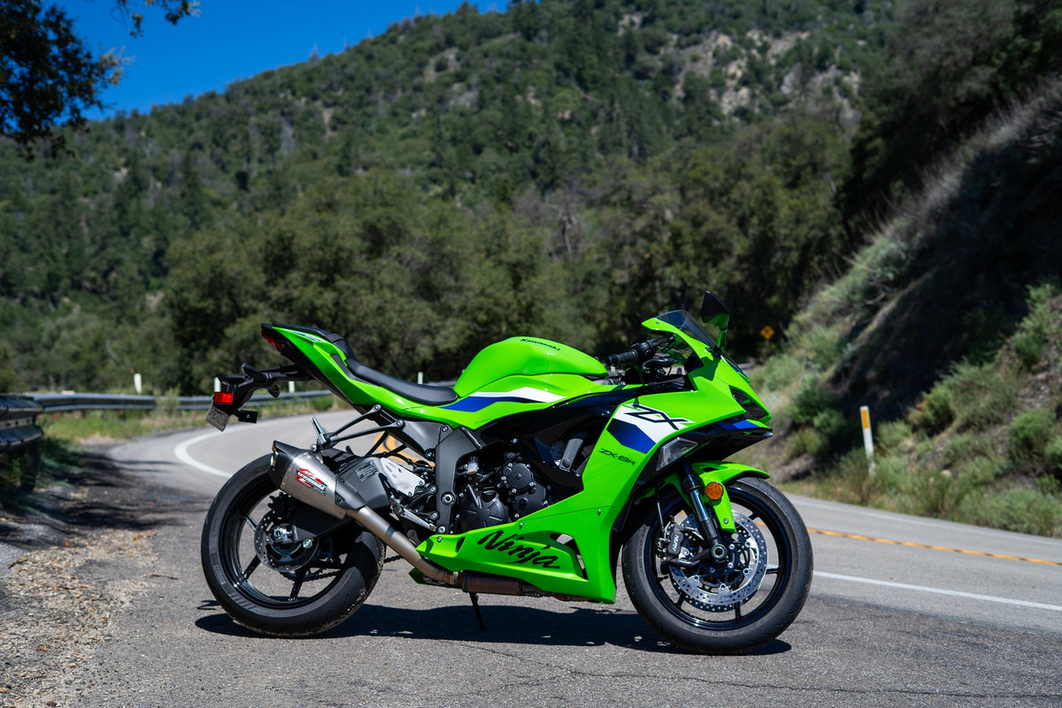 Yoshimura ZX-6R 2019-25 AT2 Stainless 3/4 Exhaust System, w